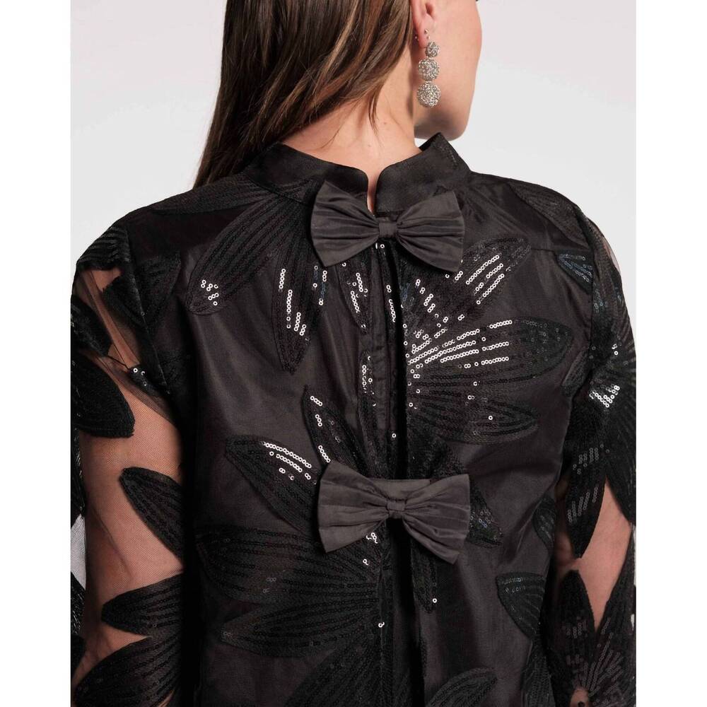 NEW FRANCES VALENTINE diplomat mini dress in black - Picture 6 of 6